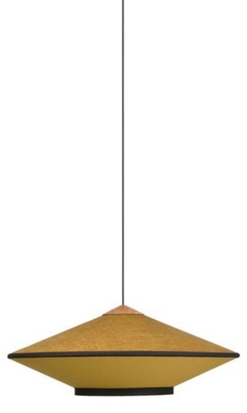 Lampada a sospensione Forestier, Cymbal, dimmerabile, Dorato / Ottone, Soggiorno, Tessuto / Tessile, Vintage
