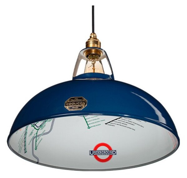 Lampada a sospensione Coolicon, Blu, Soggiorno, Metallo, Design