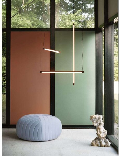 Lampada a sospensione Muuto, dimmerabile, Rosso, Sala da pranzo, Alluminio