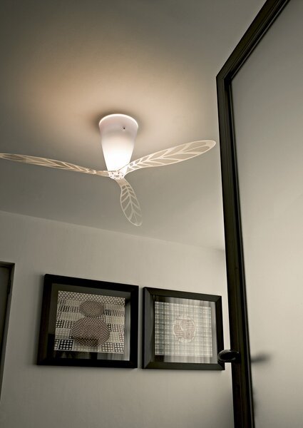 Plafoniera Luceplan, dimmerabile, Trasparente, Plastica