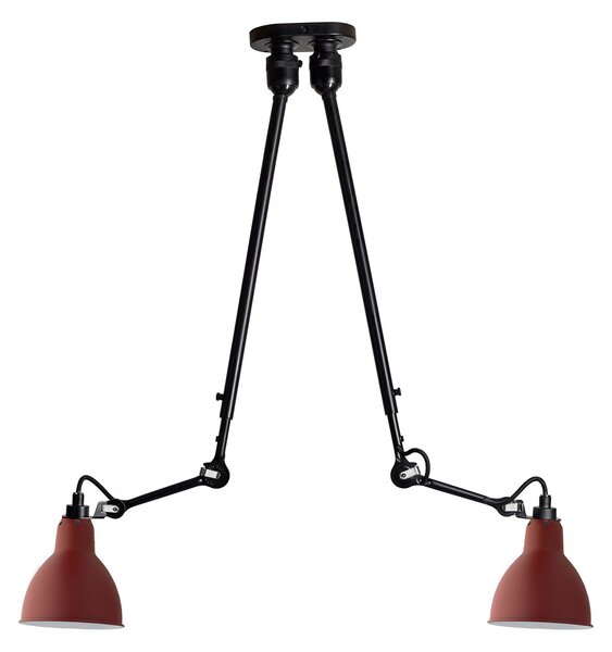Plafoniera Lampe Gras, Rosso, Soggiorno, Metallo