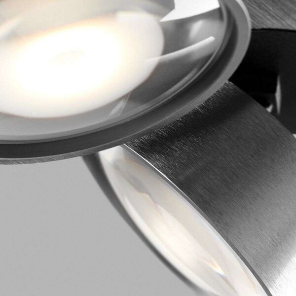 Plafoniera LIGHT-POINT, Metallizzato, Soggiorno, Alluminio