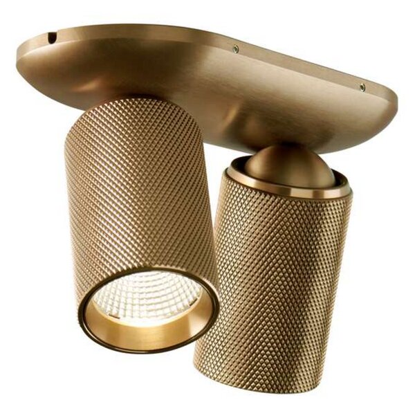 Plafoniera LIGHT-POINT, Dorato / Ottone, Soggiorno, Alluminio