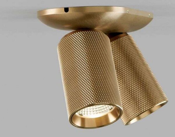 Plafoniera LIGHT-POINT, Dorato / Ottone, Soggiorno, Alluminio