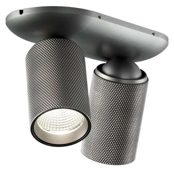 Plafoniera LIGHT-POINT, Metallizzato, Soggiorno, Alluminio