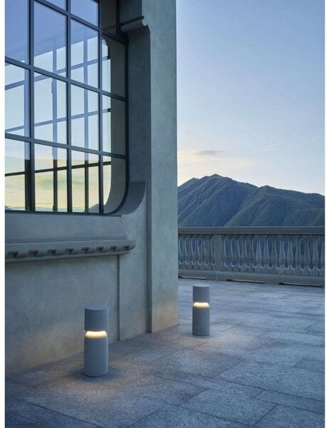 Lampade da esterno Luceplan, dimmerabile, Grigio, Terrazza, Cemento