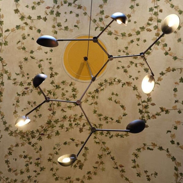 Lampadari 101 COPENHAGEN, Bronzo / Ottone anticato, Soggiorno, Metallo