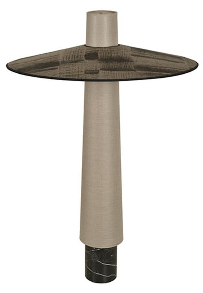 Lampada da terra Forestier, Thésée, Grigio, Soggiorno, Tessuto / Tessile, Boho