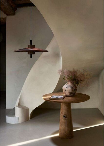 Lampada a sospensione Forestier, Thésée, dimmerabile, Rosso, Sala da pranzo, Tessuto / Tessile