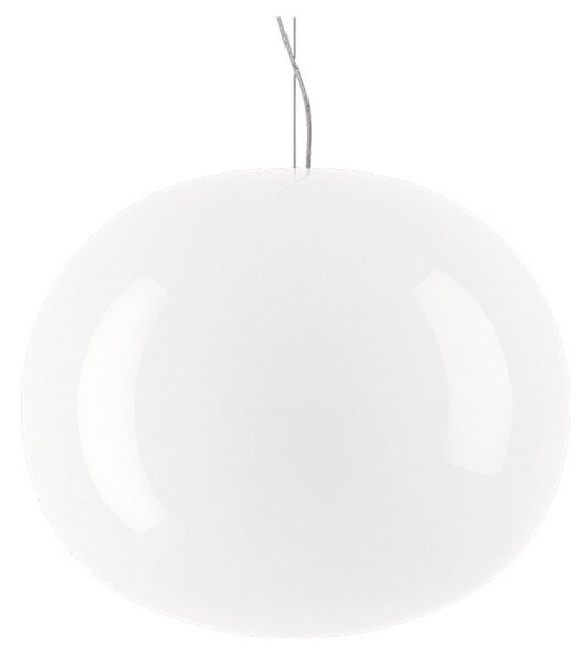 Lampada a sospensione Lodes, dimmerabile, Bianco, Sala da pranzo, Vetro