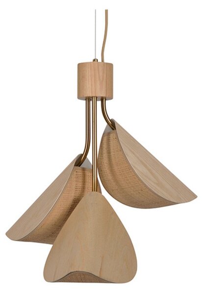 Lampada a sospensione Forestier, Lys, dimmerabile, Legno, Soggiorno, Altro, Design