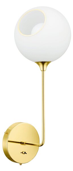 Applique da parete DESIGN BY US, Ballroom Long, dimmerabile, Bianco, Soggiorno, Vetro, Design