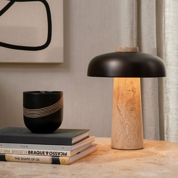 Lampade da tavolo Audo Copenhagen, Reverse, dimmerabile, Beige, Soggiorno, Pietra, Design