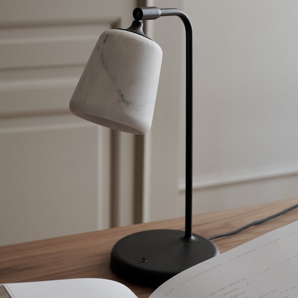 Lampade da tavolo New Works, Material New Edition, dimmerabile, Nero, Soggiorno, Metallo, Design