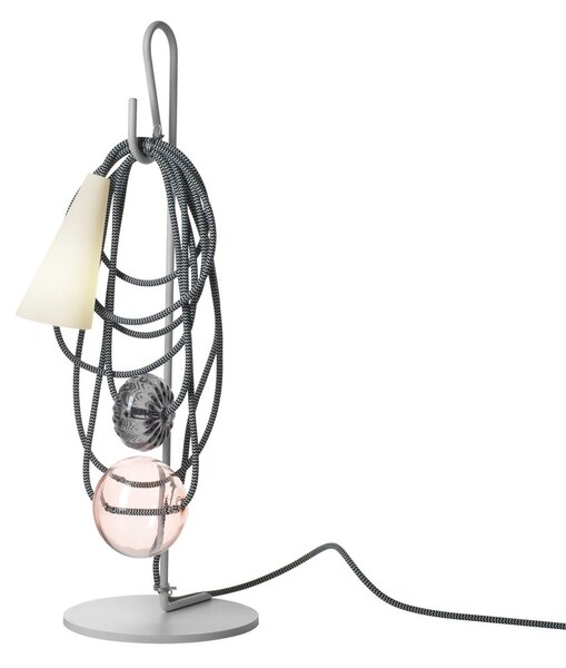 Lampade da tavolo Foscarini, Filo, Grigio, Soggiorno, Metallo, Design