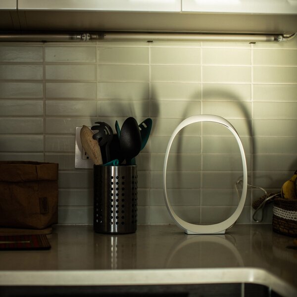 Lampade da tavolo Foscarini, Anisha, dimmerabile, Bianco, Soggiorno, Plastica, Design