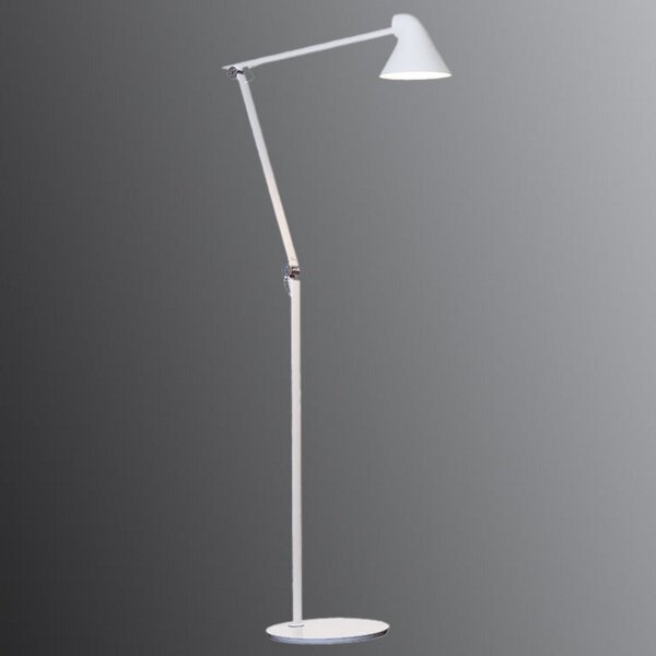 Lampada da terra Louis Poulsen, NJP, dimmerabile, Bianco, Soggiorno, Metallo, Design