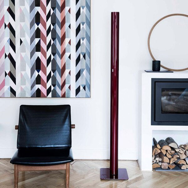 Lampada da terra Artemide, Ilio, dimmerabile, Rosso, Soggiorno, Metallo, Design