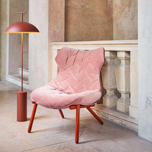 Lampada da terra Kartell, Geen-A, dimmerabile, Rosso, Soggiorno, Metallo, Design