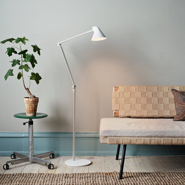 Lampada da terra Louis Poulsen, NJP, dimmerabile, Bianco, Soggiorno, Metallo, Design