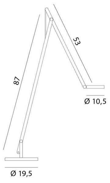 Lampada da terra Rotaliana, String F1 DTW, dimmerabile, Nero, Soggiorno, Metallo, Design