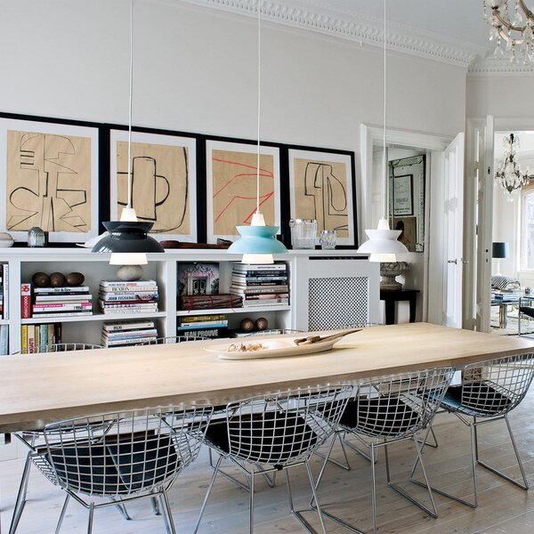 Lampada a sospensione Louis Poulsen, Doo-Wop, dimmerabile, Bianco, Soggiorno, Metallo, Design