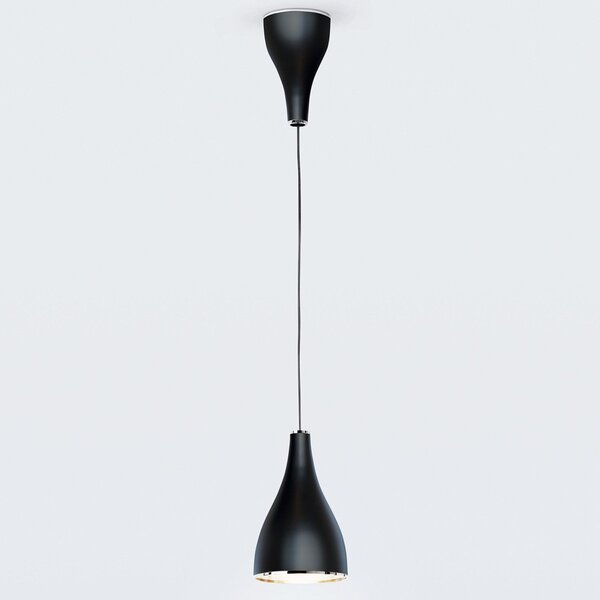 Lampada a sospensione Serien Lighting, One Eighty Suspension Adjustab, dimmerabile, Nero, Soggiorno, Metallo, Design