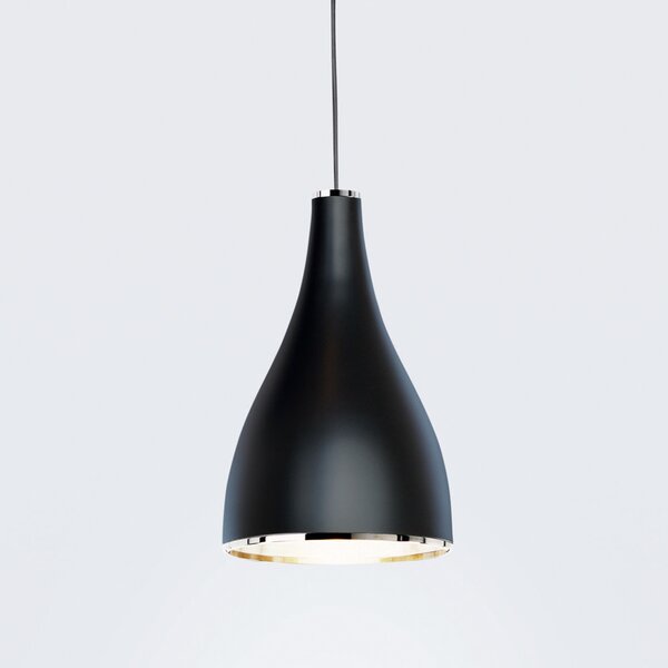 Lampada a sospensione Serien Lighting, One Eighty Suspension Adjustab, dimmerabile, Nero, Soggiorno, Metallo, Design