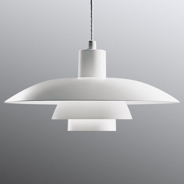 Lampada a sospensione Louis Poulsen, PH 4/3, dimmerabile, Bianco, Soggiorno, Metallo, Design