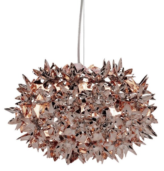 Lampada a sospensione Kartell, Bloom S2, Bronzo / Ottone anticato, Soggiorno, Plastica, Design
