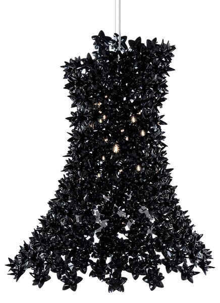 Lampada a sospensione Kartell, Bloom, Nero, Soggiorno, Plastica, Design