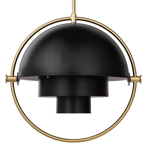 Lampada a sospensione GUBI, Multi-Lite, dimmerabile, Nero, Soggiorno, Metallo, Design