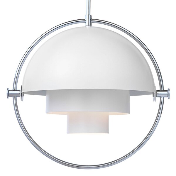 Lampada a sospensione GUBI, Multi-Lite, dimmerabile, Bianco, Soggiorno, Metallo, Design