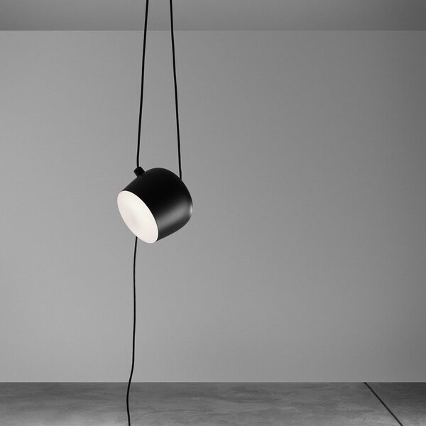 Lampada a sospensione FLOS, AIM, dimmerabile, Nero, Soggiorno, Metallo, Design