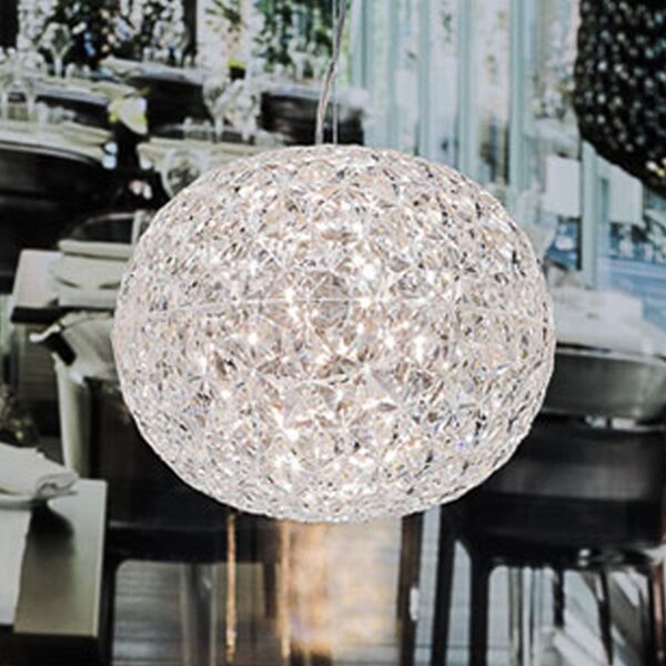 Lampada a sospensione Kartell, Planet, Trasparente, Soggiorno, Plastica, Design