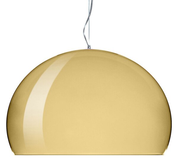 Lampada a sospensione Kartell, FL/Y, dimmerabile, Dorato / Ottone, Soggiorno, Plastica, Design
