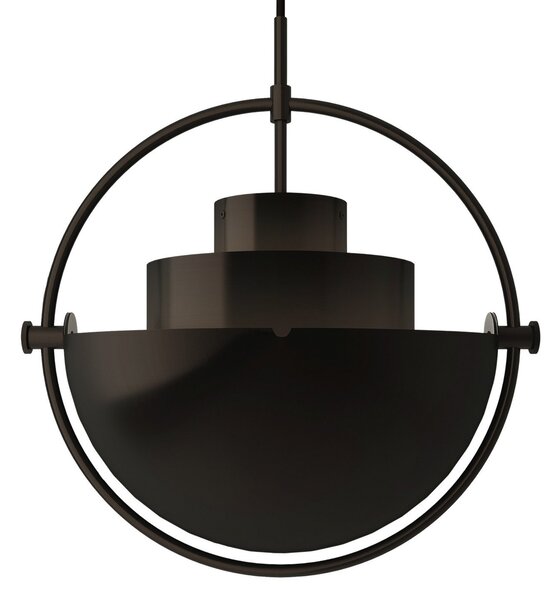 Lampada a sospensione GUBI, Multi-Lite, dimmerabile, Nero, Soggiorno, Metallo, Design