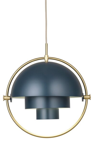 Lampada a sospensione GUBI, Multi-Lite, dimmerabile, Blu, Soggiorno, Metallo, Design