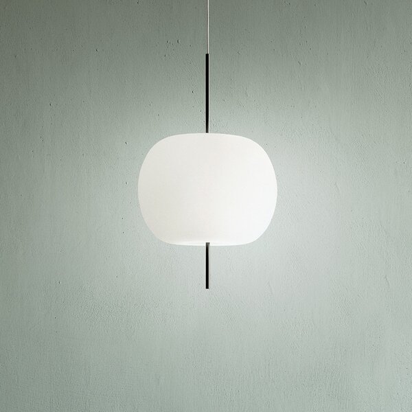 Lampada a sospensione kdln, KUSHI 33, dimmerabile, Bianco, Soggiorno, Vetro, Design