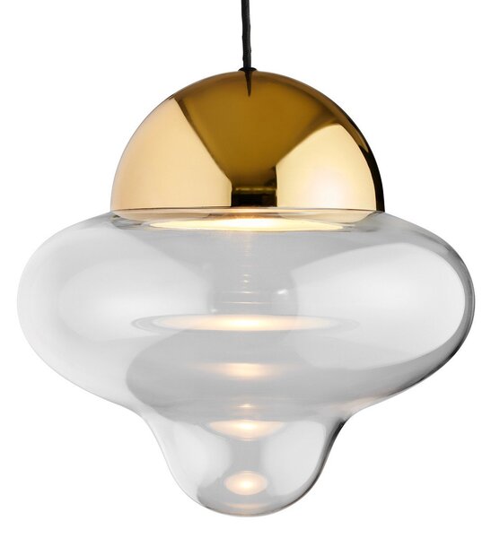 Lampada a sospensione DESIGN BY US, Nutty XL, dimmerabile, Trasparente, Soggiorno, Vetro, Design