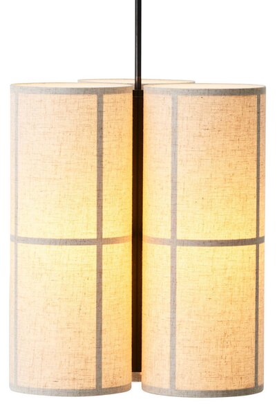 Lampada a sospensione Audo Copenhagen, Hashira Cluster, dimmerabile, Beige, Soggiorno, Tessuto / Tessile, Design