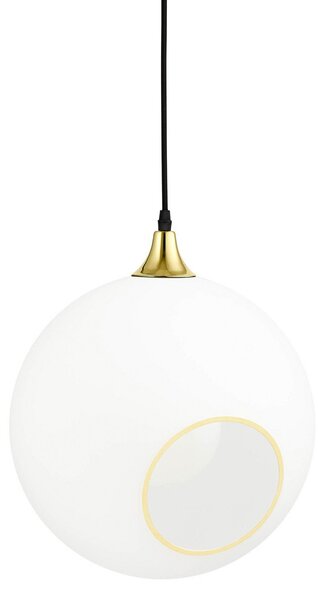Lampada a sospensione DESIGN BY US, Ballroom XL, dimmerabile, Bianco, Soggiorno, Vetro, Design