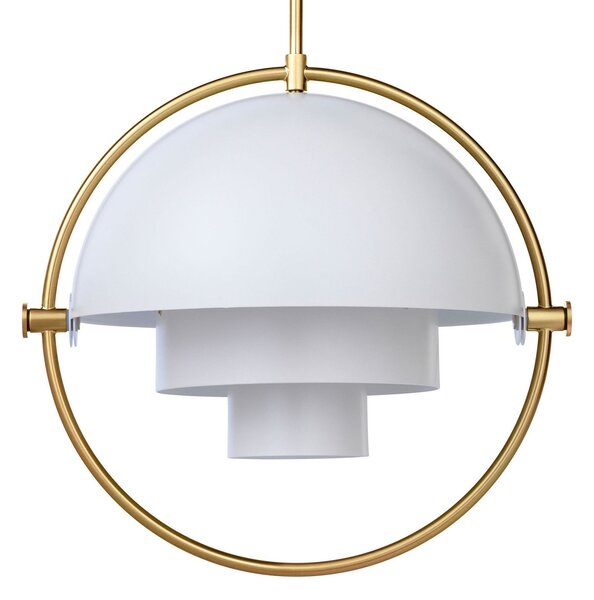 Lampada a sospensione GUBI, Multi-Lite, dimmerabile, Bianco, Soggiorno, Metallo, Design