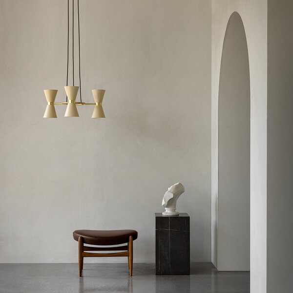 Lampada a sospensione Audo Copenhagen, Collector, dimmerabile, Beige, Soggiorno, Metallo, Design