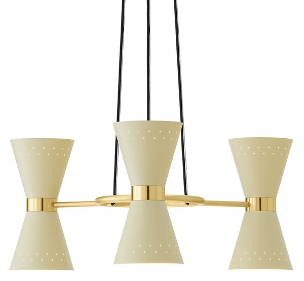 Lampada a sospensione Audo Copenhagen, Collector, dimmerabile, Beige, Soggiorno, Metallo, Design