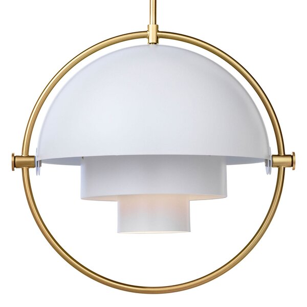 Lampada a sospensione GUBI, Multi-Lite, dimmerabile, Bianco, Soggiorno, Metallo, Design