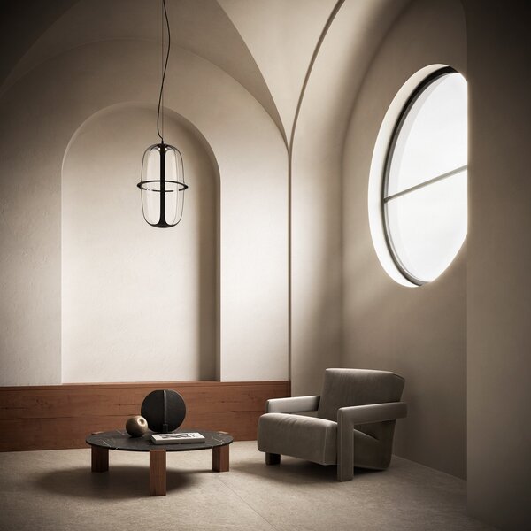 Lampada a sospensione kdln, Kooi, dimmerabile, Nero, Soggiorno, Alluminio, Design
