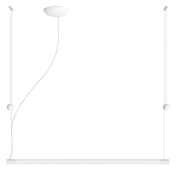 Lampada a sospensione Rotaliana, Squiggle H8, Bianco, Soggiorno, Metallo, Design