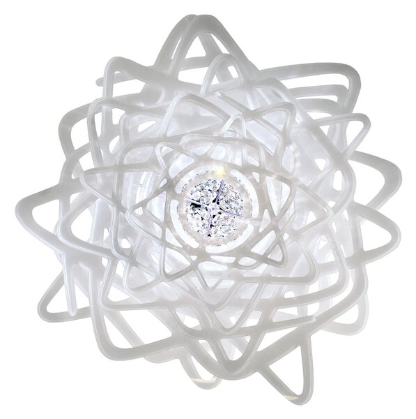 Plafoniera Slamp, Aurora, dimmerabile, Bianco, Soggiorno, Plastica, Design