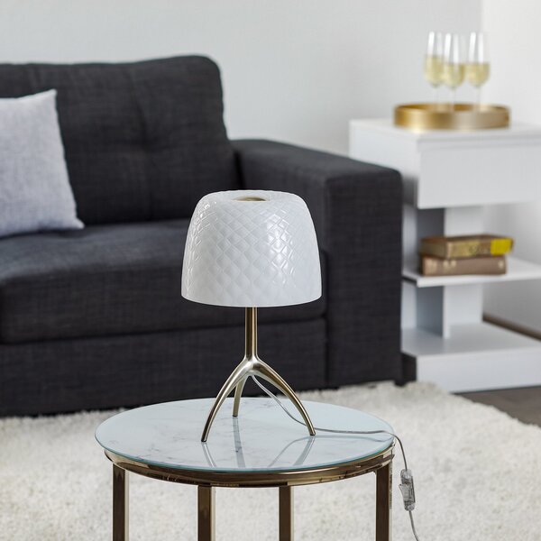 Lampade da tavolo Foscarini, Lumiere, Bianco, Soggiorno, Vetro, Design